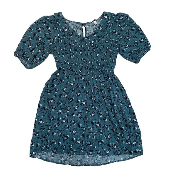 Size Small Womens Speechless Puff Sleeve Sage Floral Dress - Picture 1 of 7